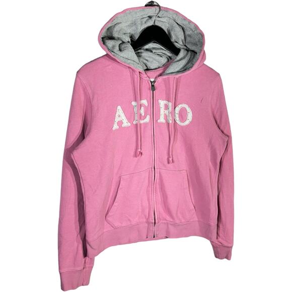 Women's Aeropostale Spellout Full Zip Hoodie - Picture 4 of 7
